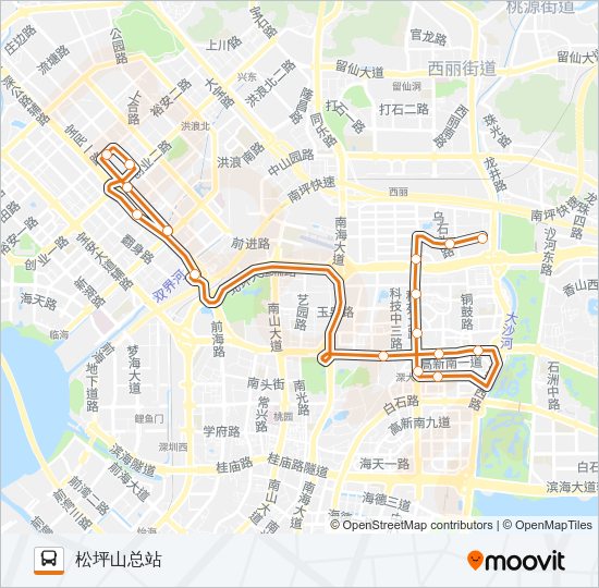 公交高峰专9号路的线路图