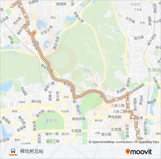 高快巴士9号 Bus Line Map