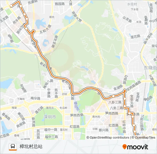 高快巴士9号 Bus Line Map