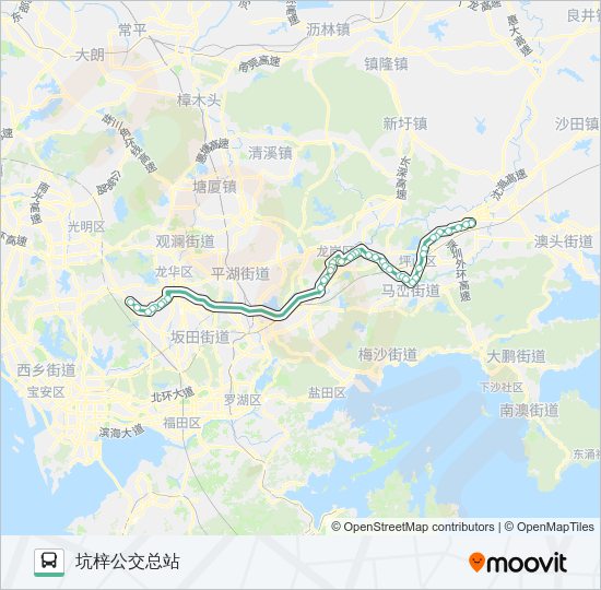 868区间线1 Bus Line Map