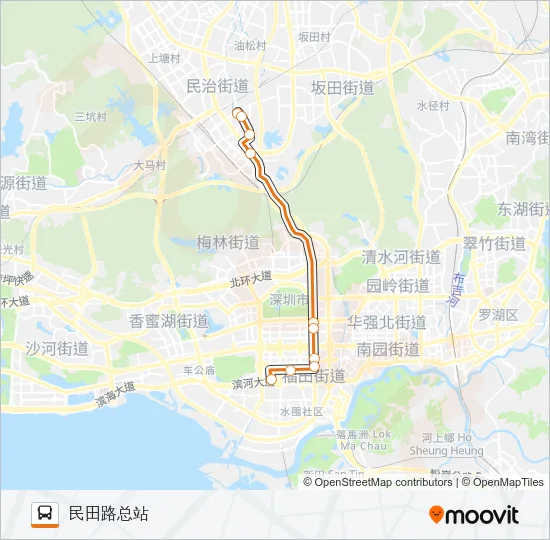 高峰专线23号 Bus Line Map