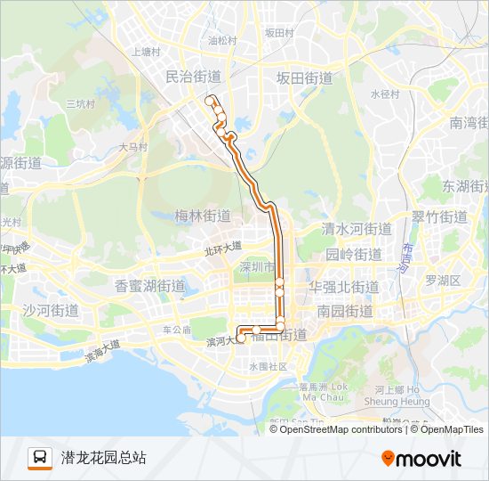 公交高峰专23号路的线路图