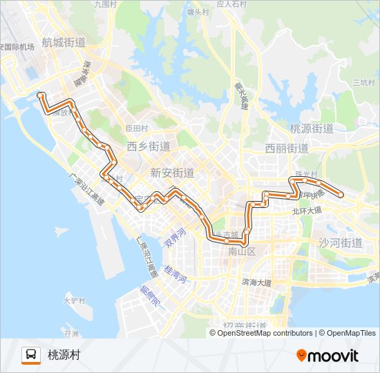 高峰专线26号 Bus Line Map