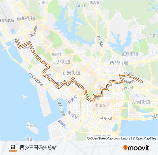 公交高峰专26号路的线路图