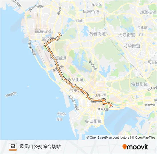公交高峰专30号路的线路图