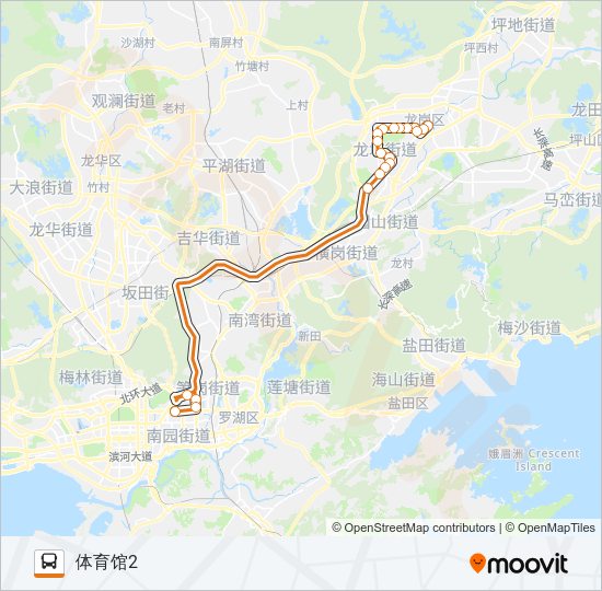 公交高峰专33号路的线路图