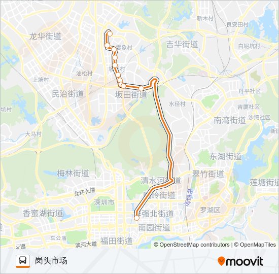 高峰专线39号 Bus Line Map