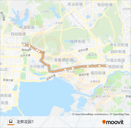 公交高峰专49号路的线路图