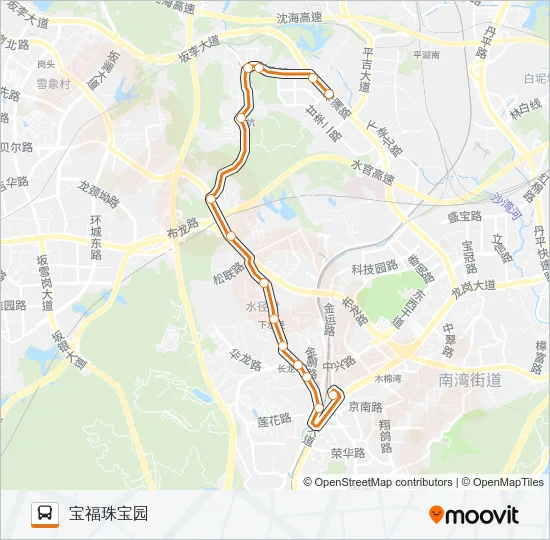 高峰专线79号 Bus Line Map