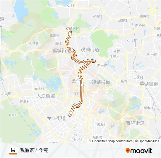 高峰专线81号 Bus Line Map
