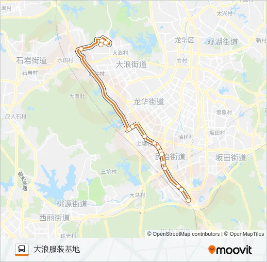 高峰专线91号 Bus Line Map