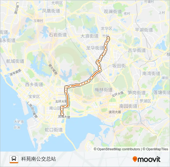 高峰专线94号 Bus Line Map