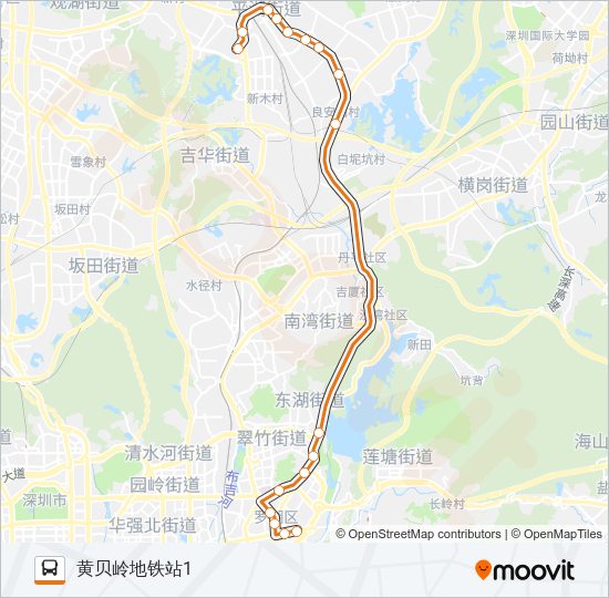 高峰专线97号 Bus Line Map