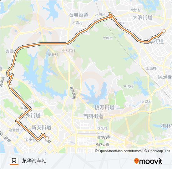 高快巴士10号 Bus Line Map