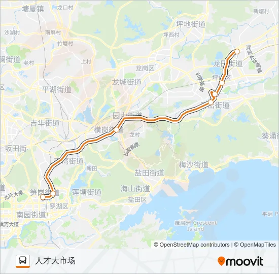 高快巴士15号 Bus Line Map
