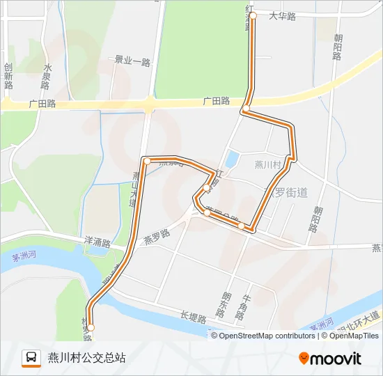 公交高峰专101号路的线路图