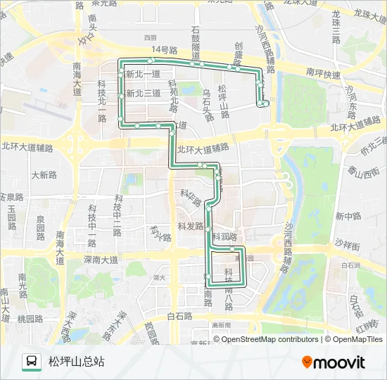 B608 Bus Line Map