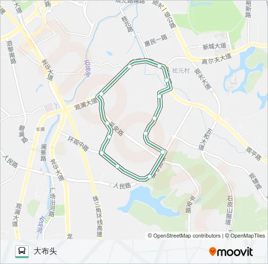 B651 Bus Line Map
