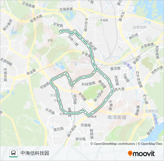 B695 Bus Line Map