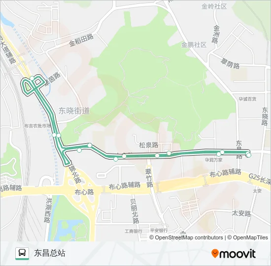 B698 Bus Line Map