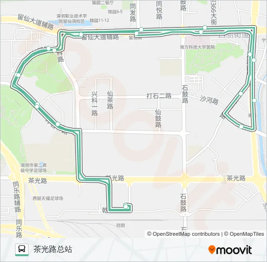 B708 Bus Line Map