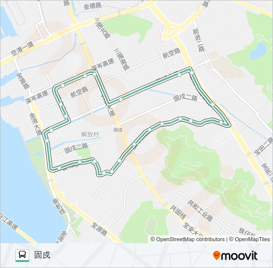 公交B778路的线路图