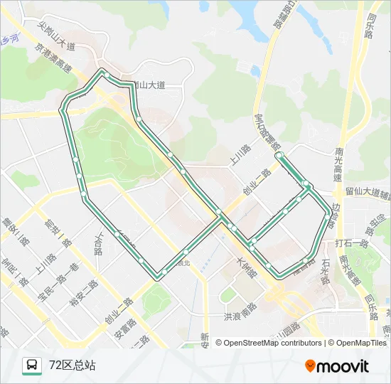 B829 Bus Line Map