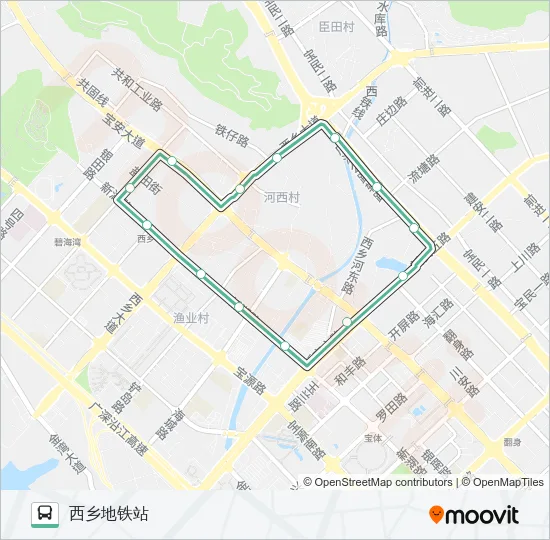 B847 Bus Line Map