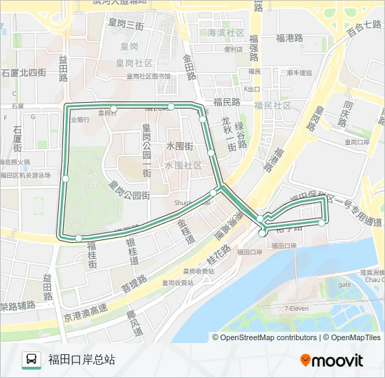 B858 Bus Line Map