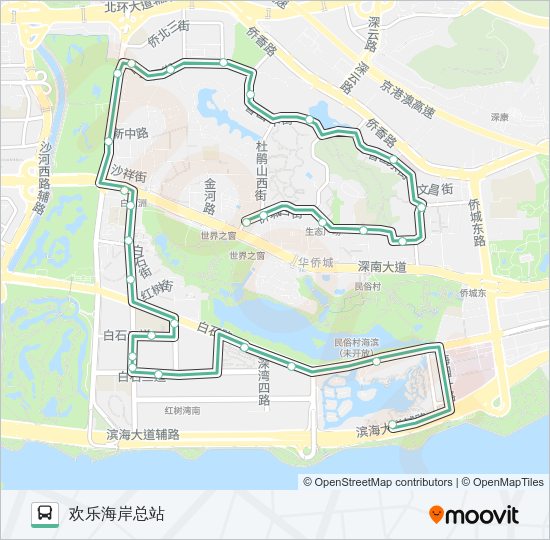 公交M486路的线路图