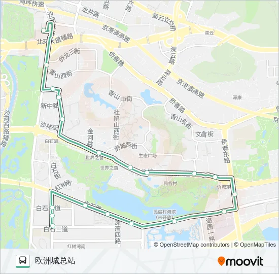 M487 Bus Line Map