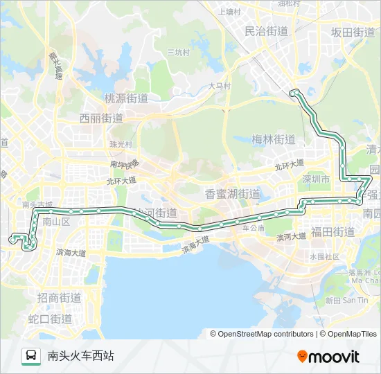 234 Bus Line Map