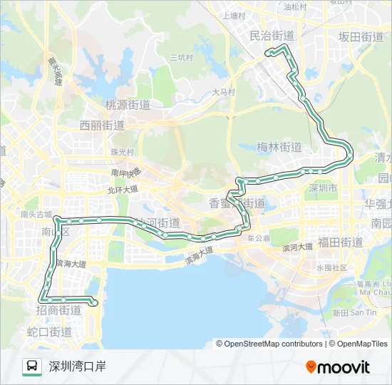 245 Bus Line Map