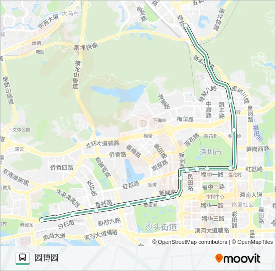 54区间 Bus Line Map