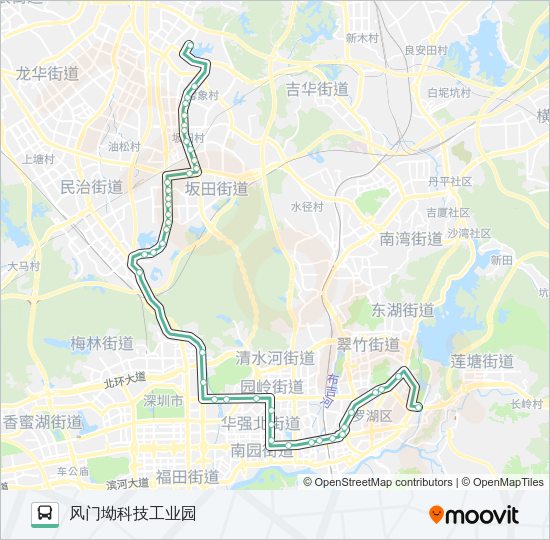 公交M481路的线路图