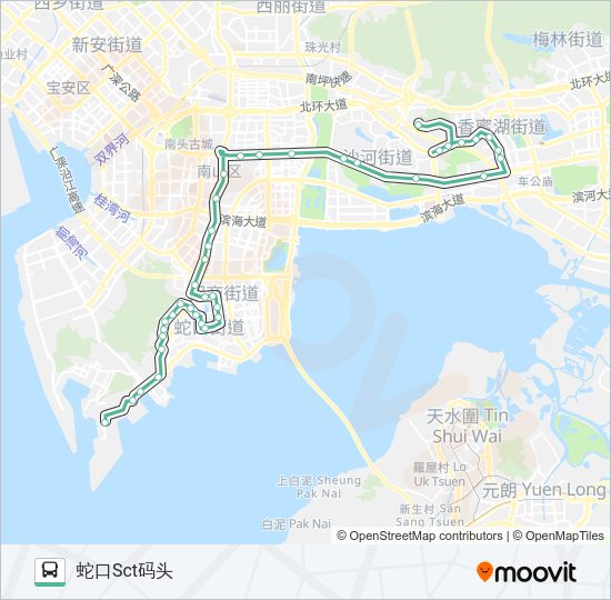 公交70路的线路图