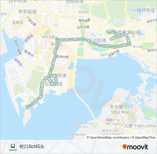 70 Bus Line Map