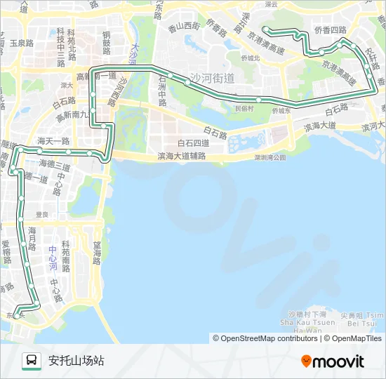72 Bus Line Map