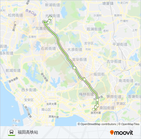 公交E28路的线路图