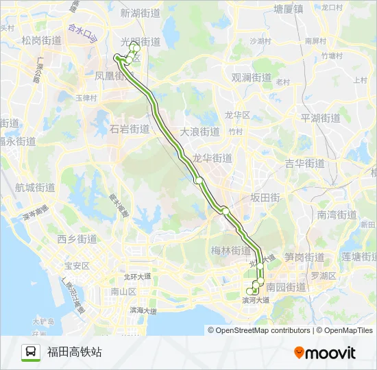 E28 Bus Line Map