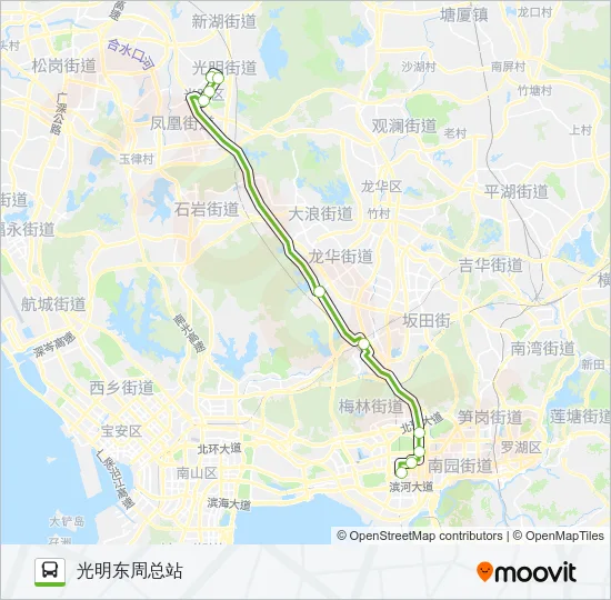 E28 Bus Line Map