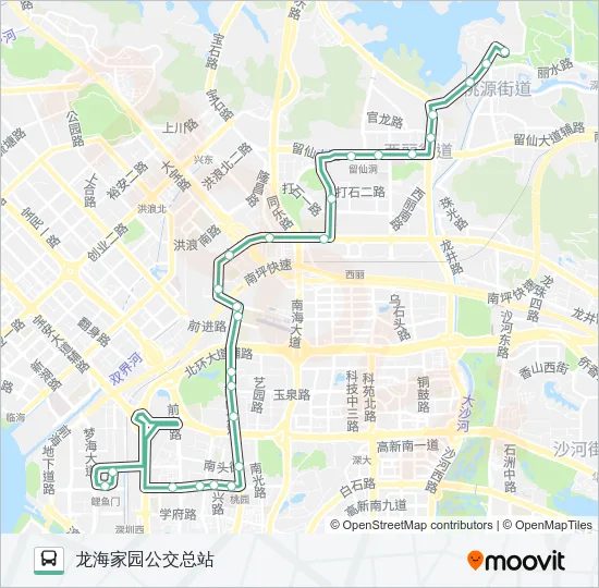 B796 Bus Line Map