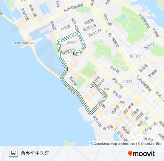 公交B887路的线路图