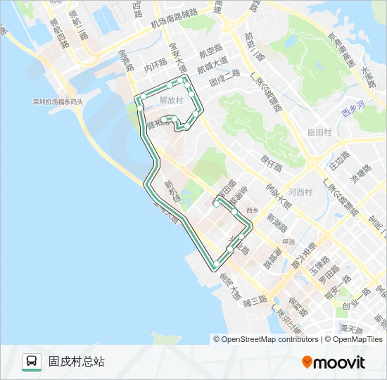 B887 Bus Line Map