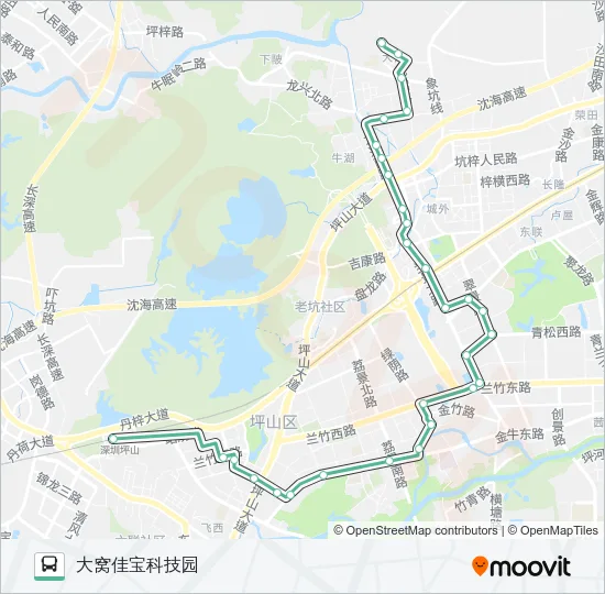 M293 Bus Line Map