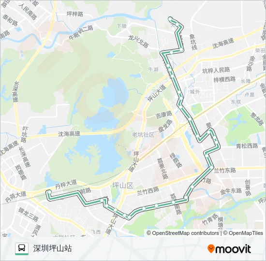 M293 Bus Line Map