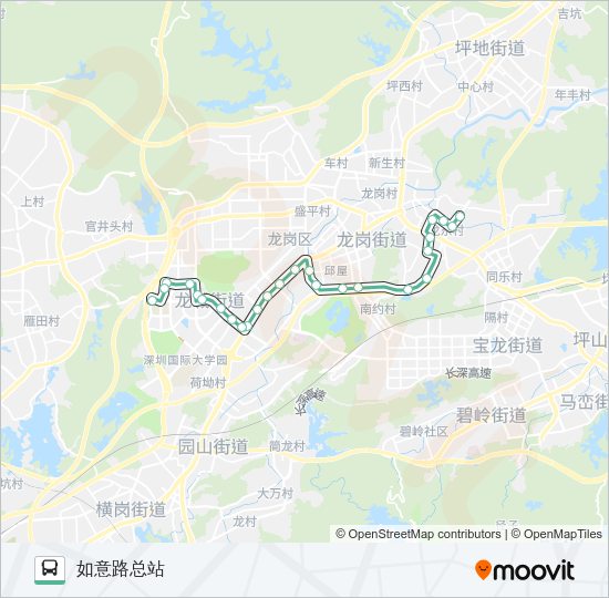 公交M320路的线路图