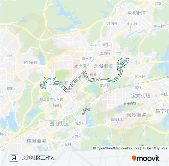 公交M320路的线路图