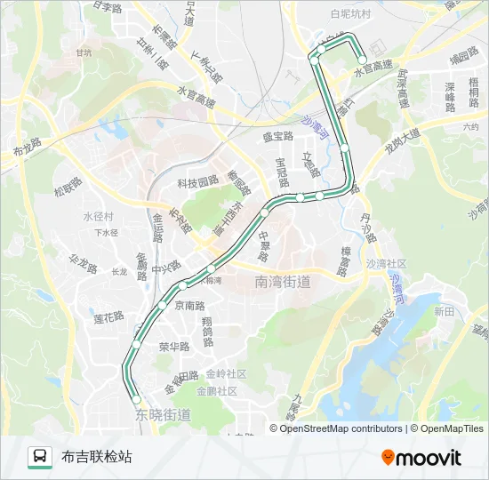 M485 Bus Line Map