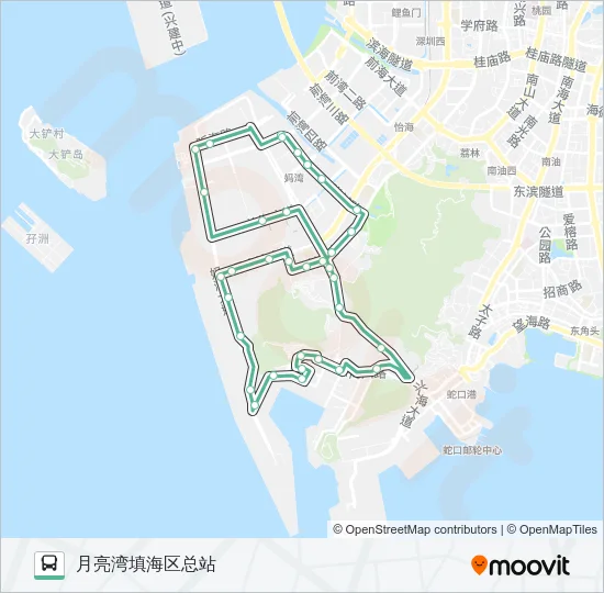 M489 Bus Line Map